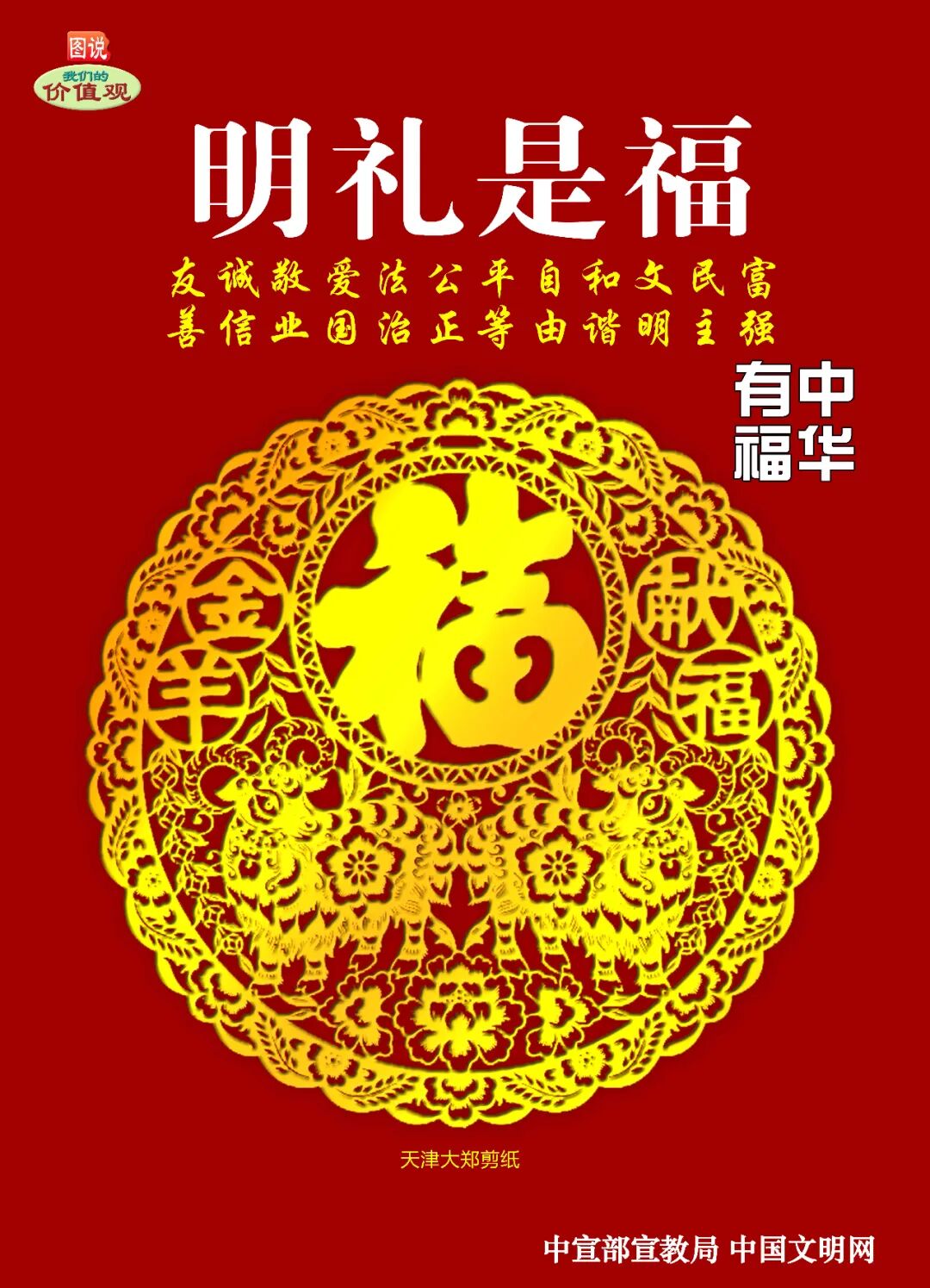 【图说】社会主义核心价值观——中华有福系列