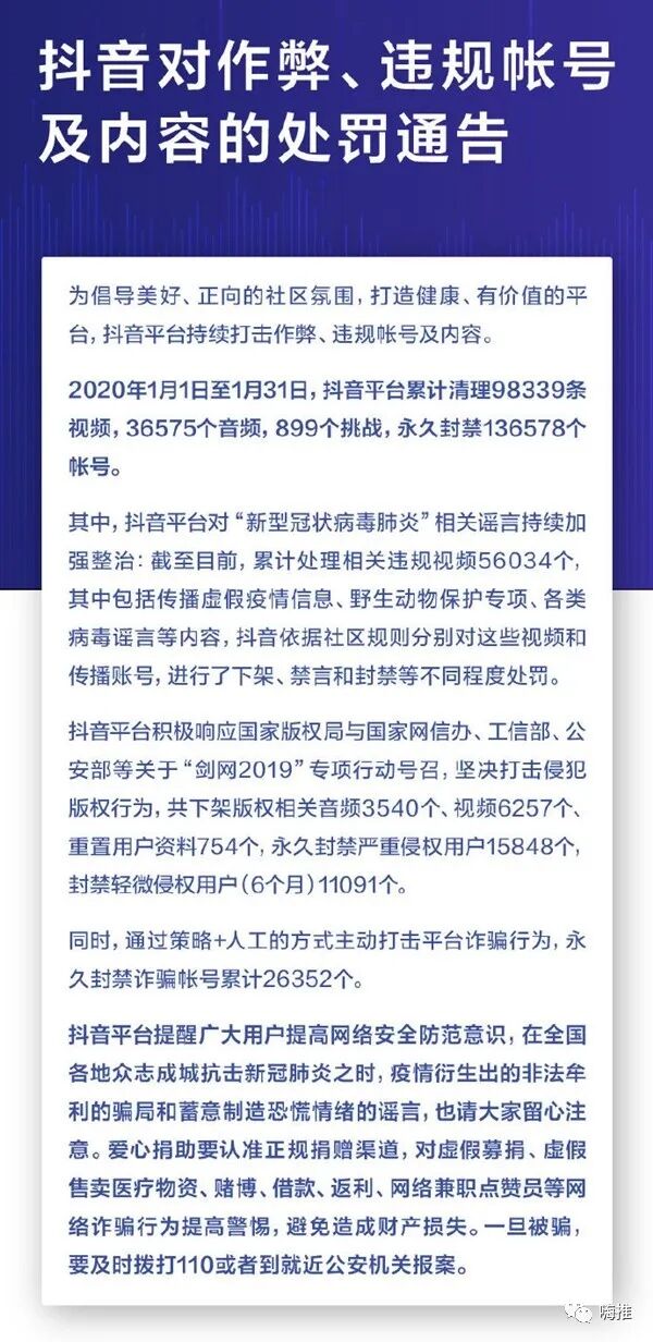 抖音1个月封禁13w账号，对抖音淘客有何影响？