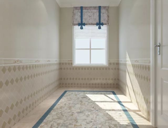 墙裙就用瓷砖贴!装饰板已经out了