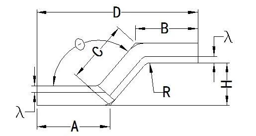钣金工艺：非常全的钣金展开计算及工艺处理方法的图5