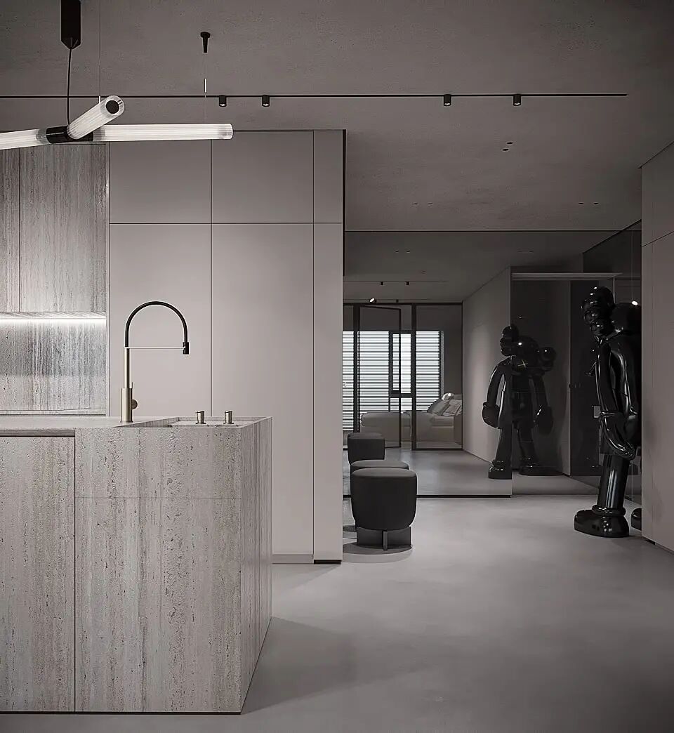 iqosaarchitects99㎡一房一厅这样设计出大平层的效果