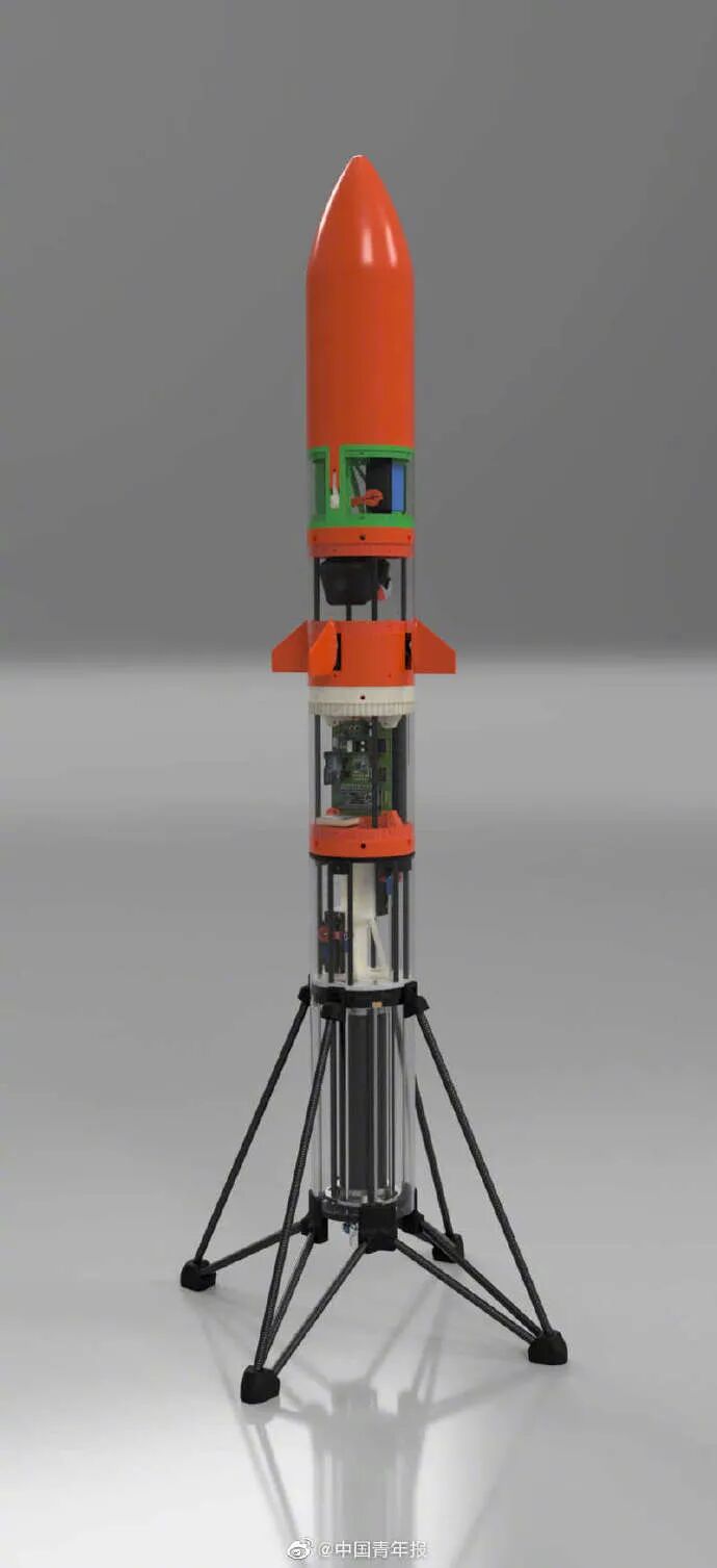 00后大学生自制火箭，百万网友围观，弹幕全程高能！-第13张图片-大千世界