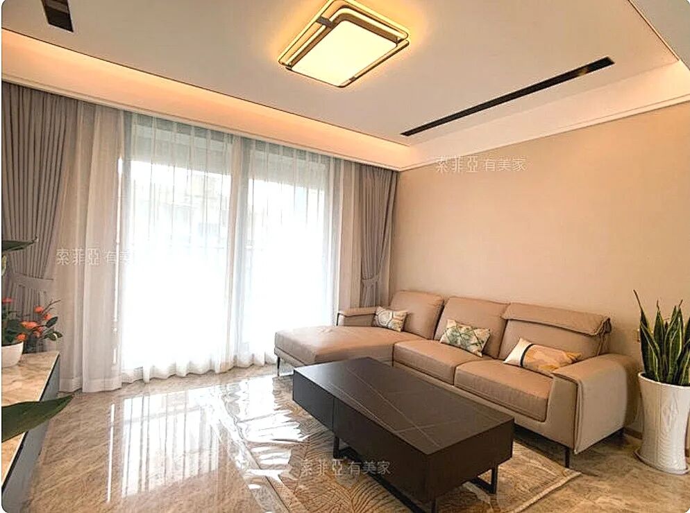 邻居家139㎡四房这样装修，看到客餐厅彻底服了