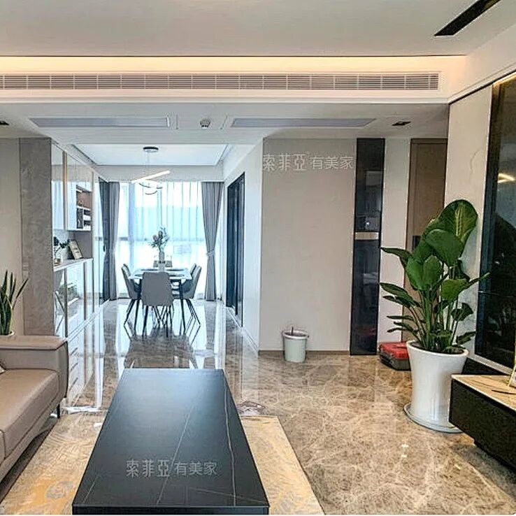 邻居家139㎡四房这样装修，看到客餐厅彻底服了