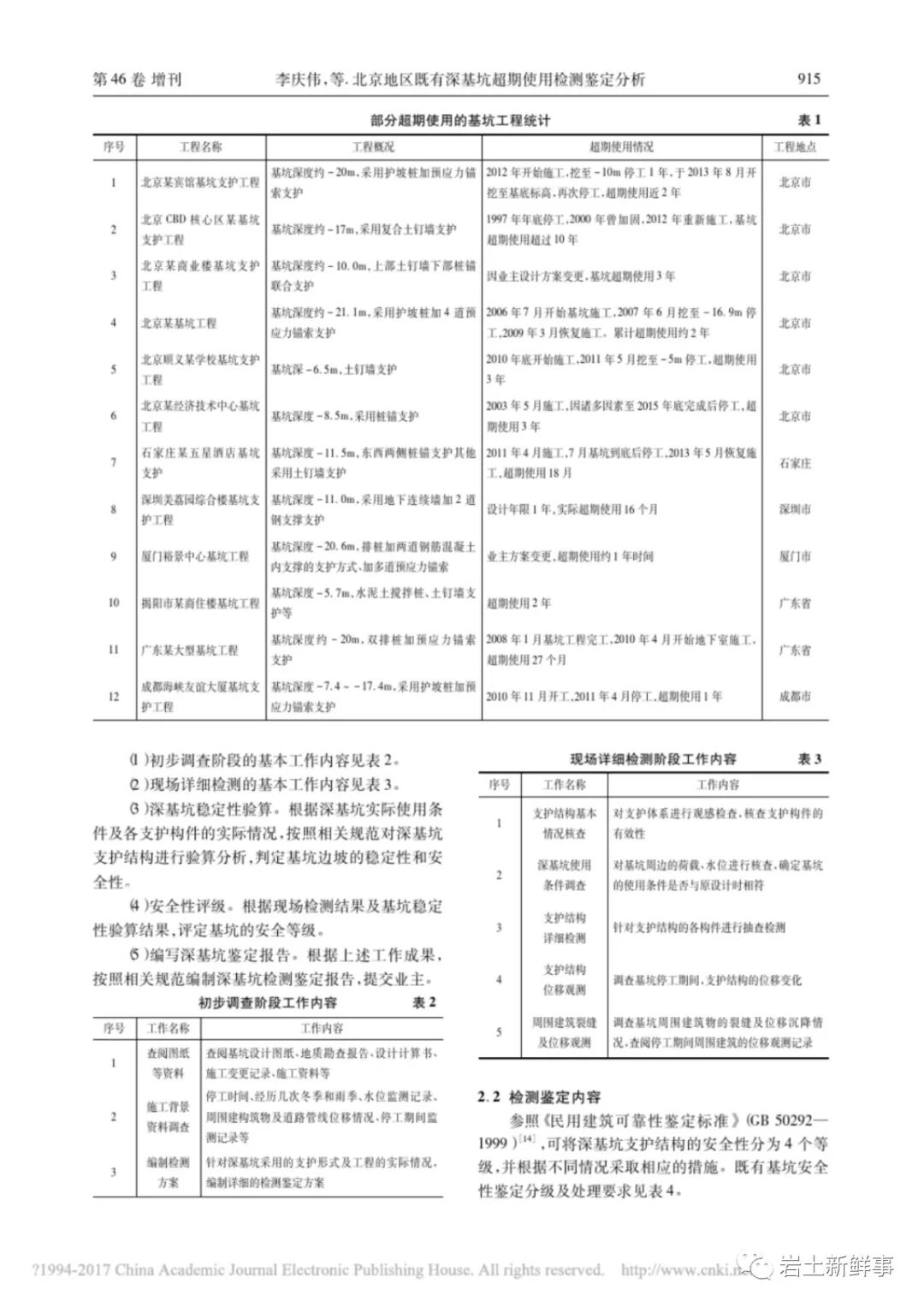 北京地區既有深基坑超期使用檢測鑒定分析的圖2