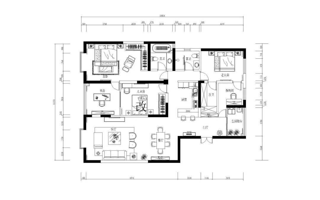 35㎡新中式，中式现代，简而不凡~