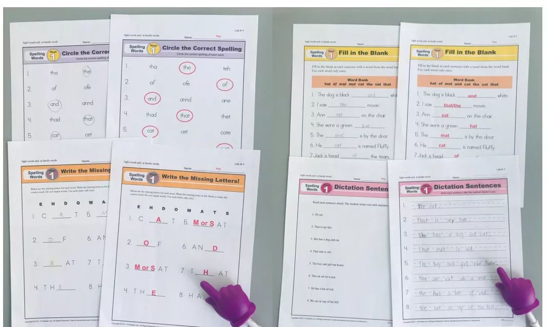 【免费资源分享】Spelling Words火爆美国小学词汇练习册-单词拼写 ，轻松掌握单词拼写