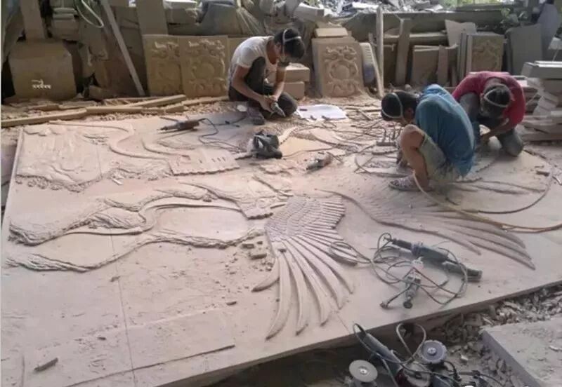 惠安石雕浮雕的雕刻过程讲解