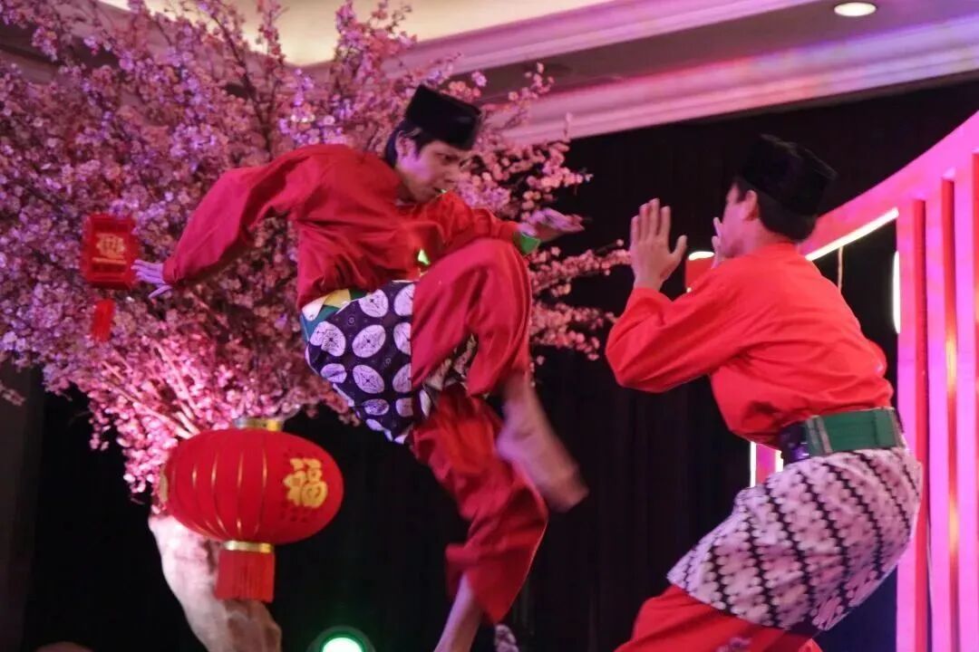 Pencak Silat ditampilkan oleh Sanggar Teradahan (Foto: Kedubes Tiongkok)