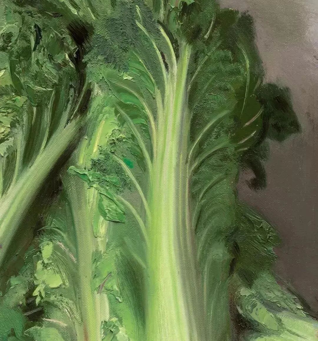 同是画蔬菜他画了一颗新鲜大白菜卖20万不如他画的