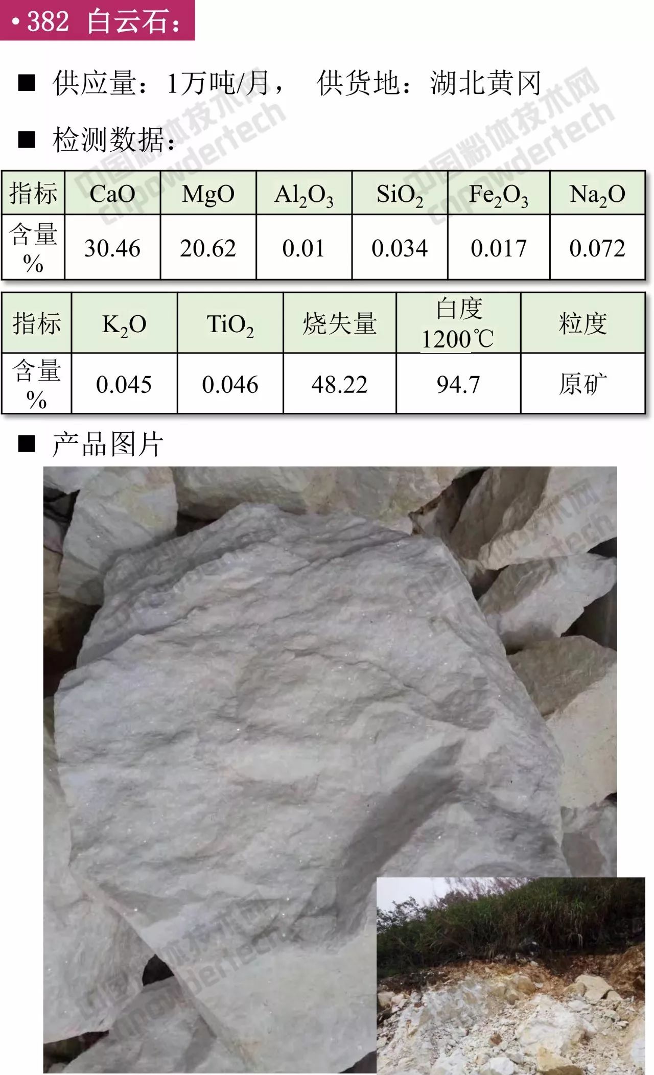 彙總了 白雲石,硅灰石,高嶺土,重晶石粉,石英板材砂,滑石粉,葉臘石,粉