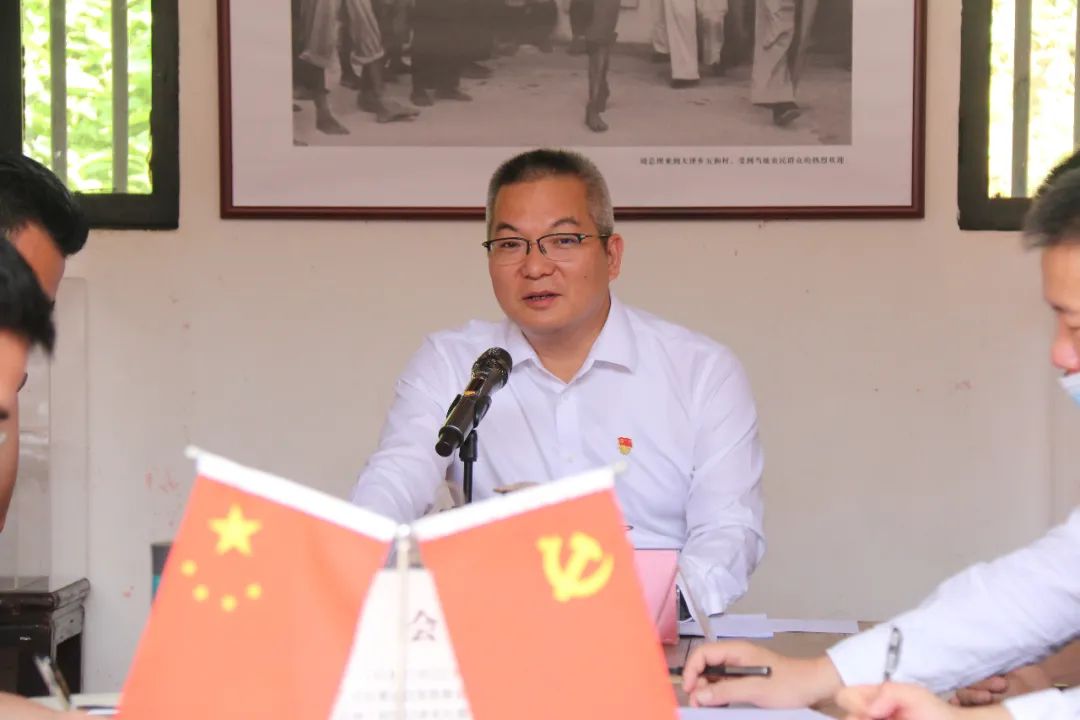 林锡波到大泽镇同和村开展党史学习教育专题党课