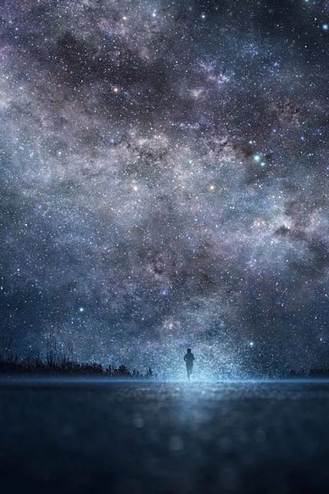 星空壁纸 说爱你的人不一定等你 但是等你的人一定很爱你 星空界 微信公众号文章阅读 Wemp