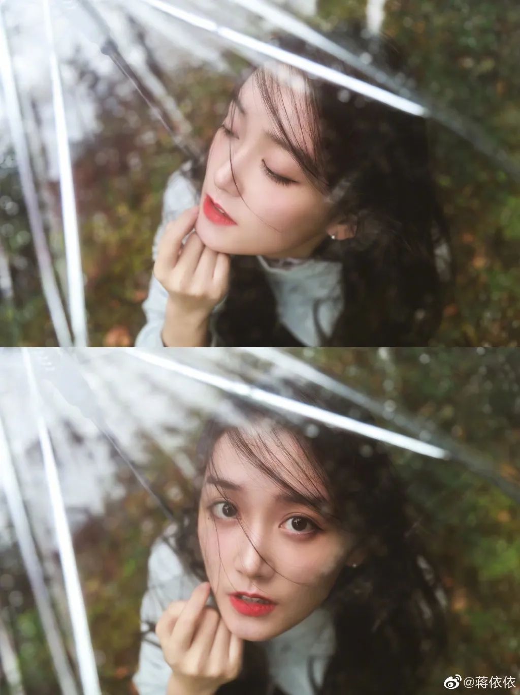 梅雨季的撑伞大片
