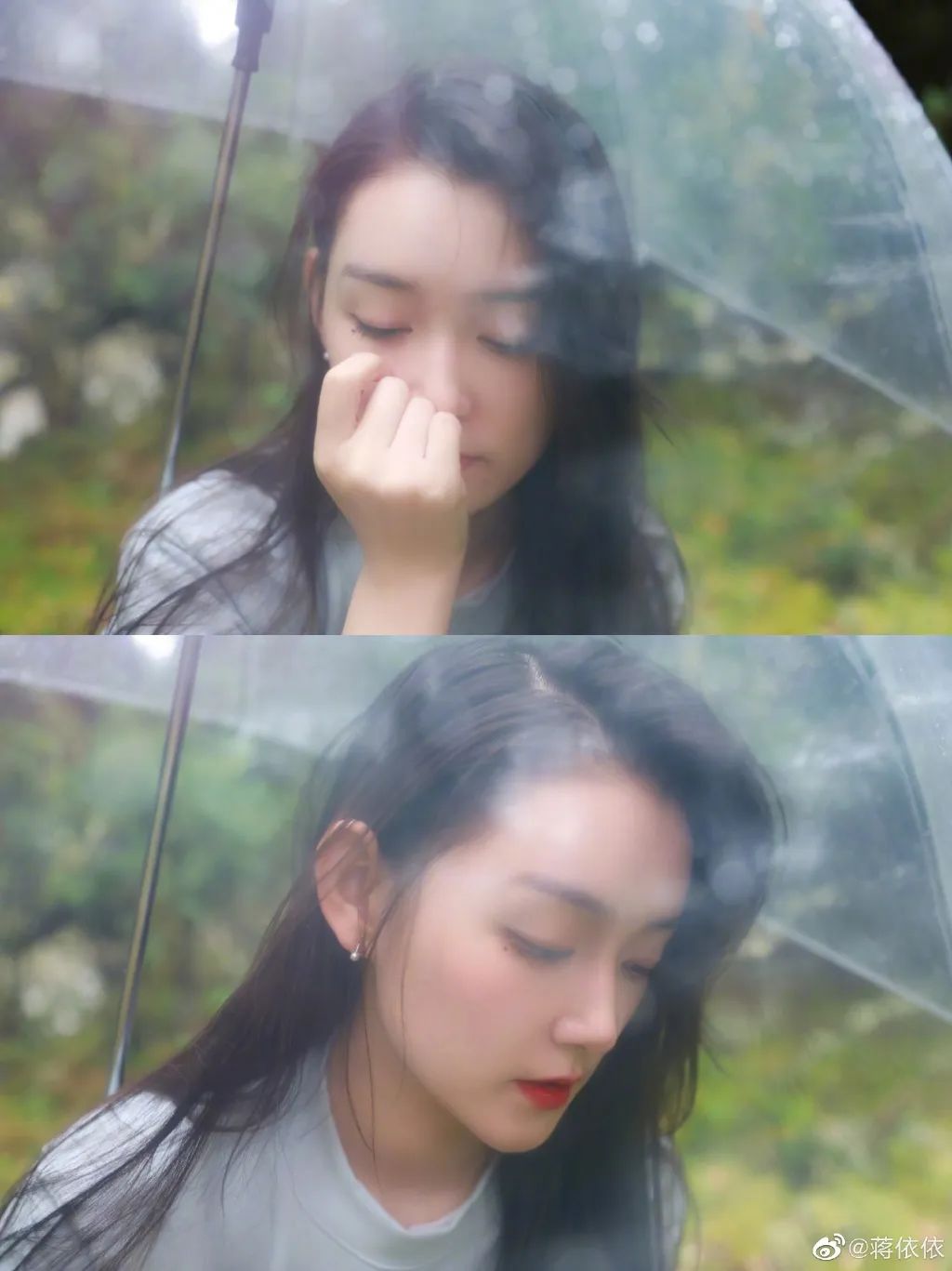 梅雨季的撑伞大片