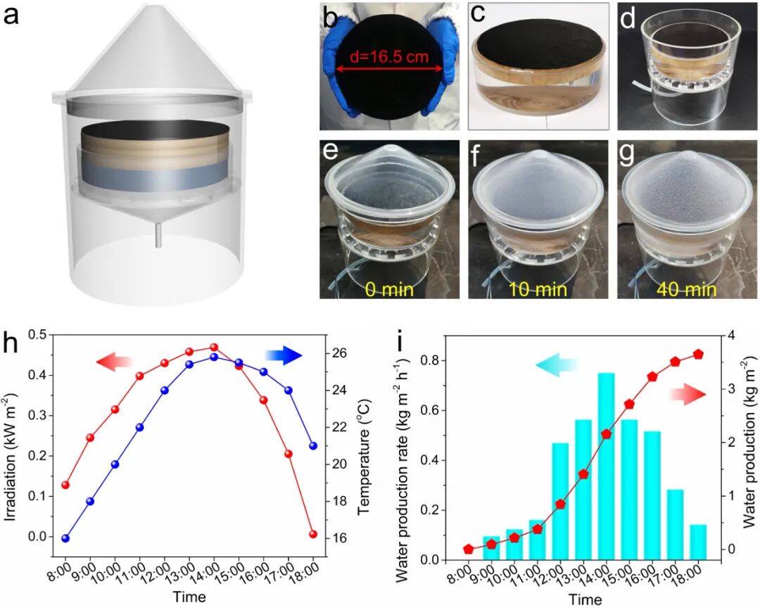 华中大龚江研究员和长春应化所唐涛研究员：废弃聚酯可控碳化构筑双层太阳能界面蒸发器用于光热海水淡化的图5
