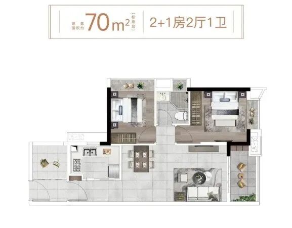 天河壹品最后一次加推约200套，建面86㎡~143㎡