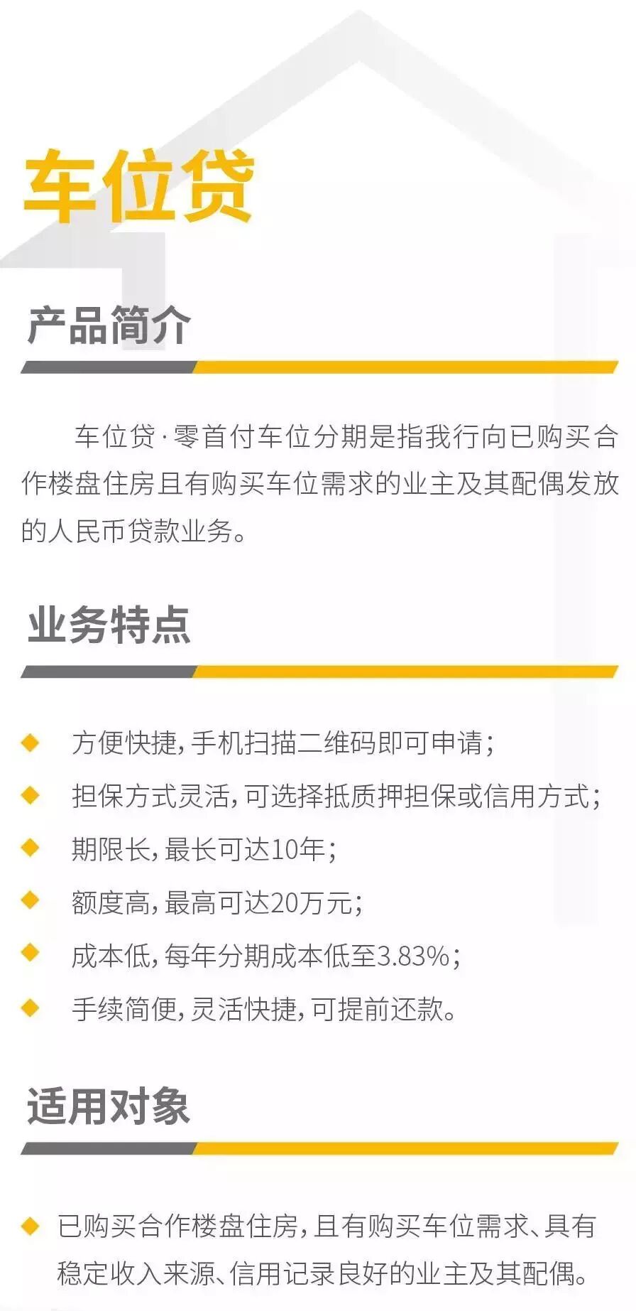 谁说买车位不能贷款？“0首付”购车位了解一下！
