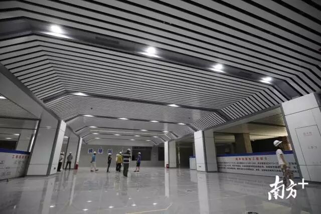 珠机城轨一期工程即将全线洞通横琴站旅客大厅抢先看