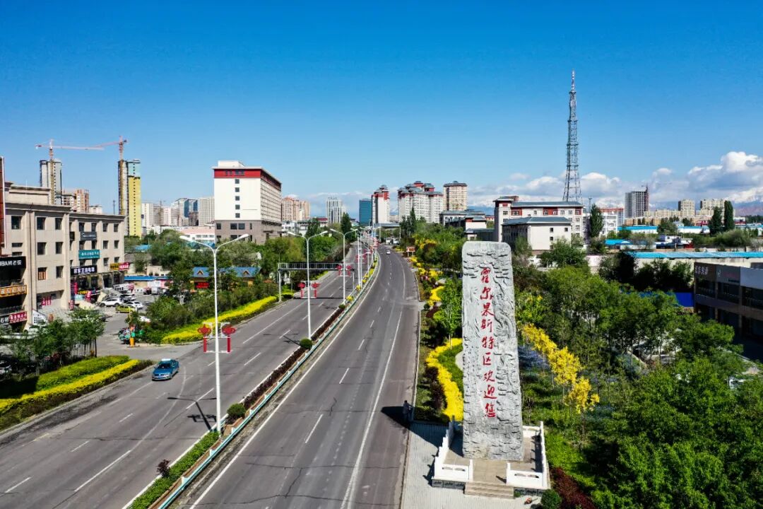 （霍尔果斯航拍）