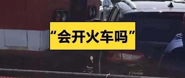 奇葩！男子开车和火车抢道，被撞后下车大喊：会开火车吗？