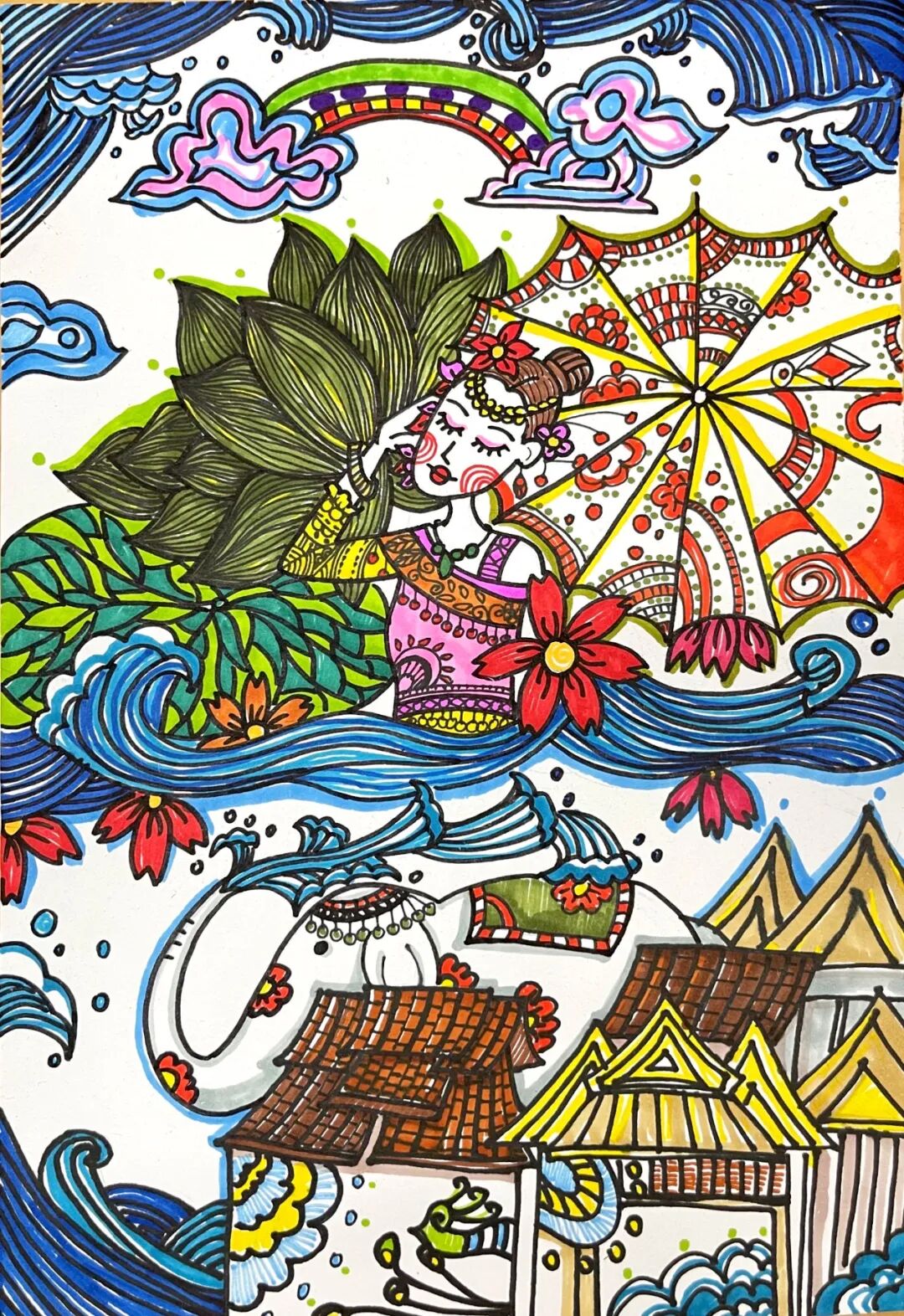 民族团结进步绘画比赛获奖作品展示十一