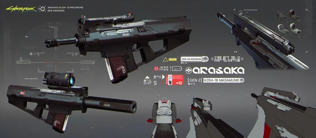 《赛博朋克2077》里飞行器和武器是如何设计出来的？的图14