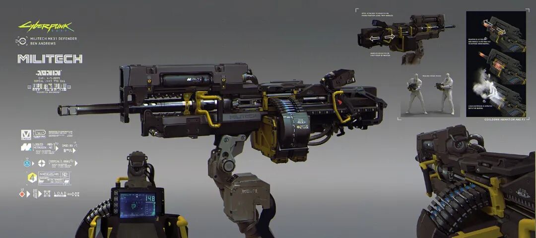 《赛博朋克2077》里飞行器和武器是如何设计出来的？的图15