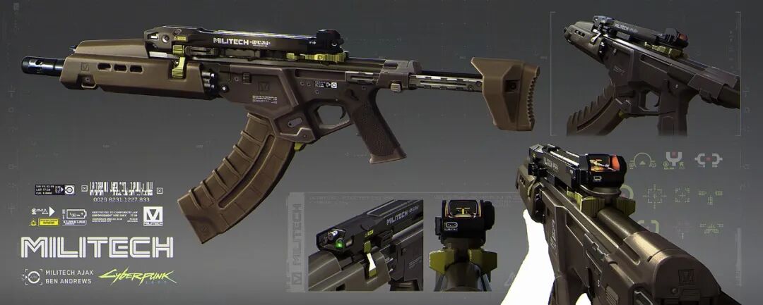 《赛博朋克2077》里飞行器和武器是如何设计出来的？的图11