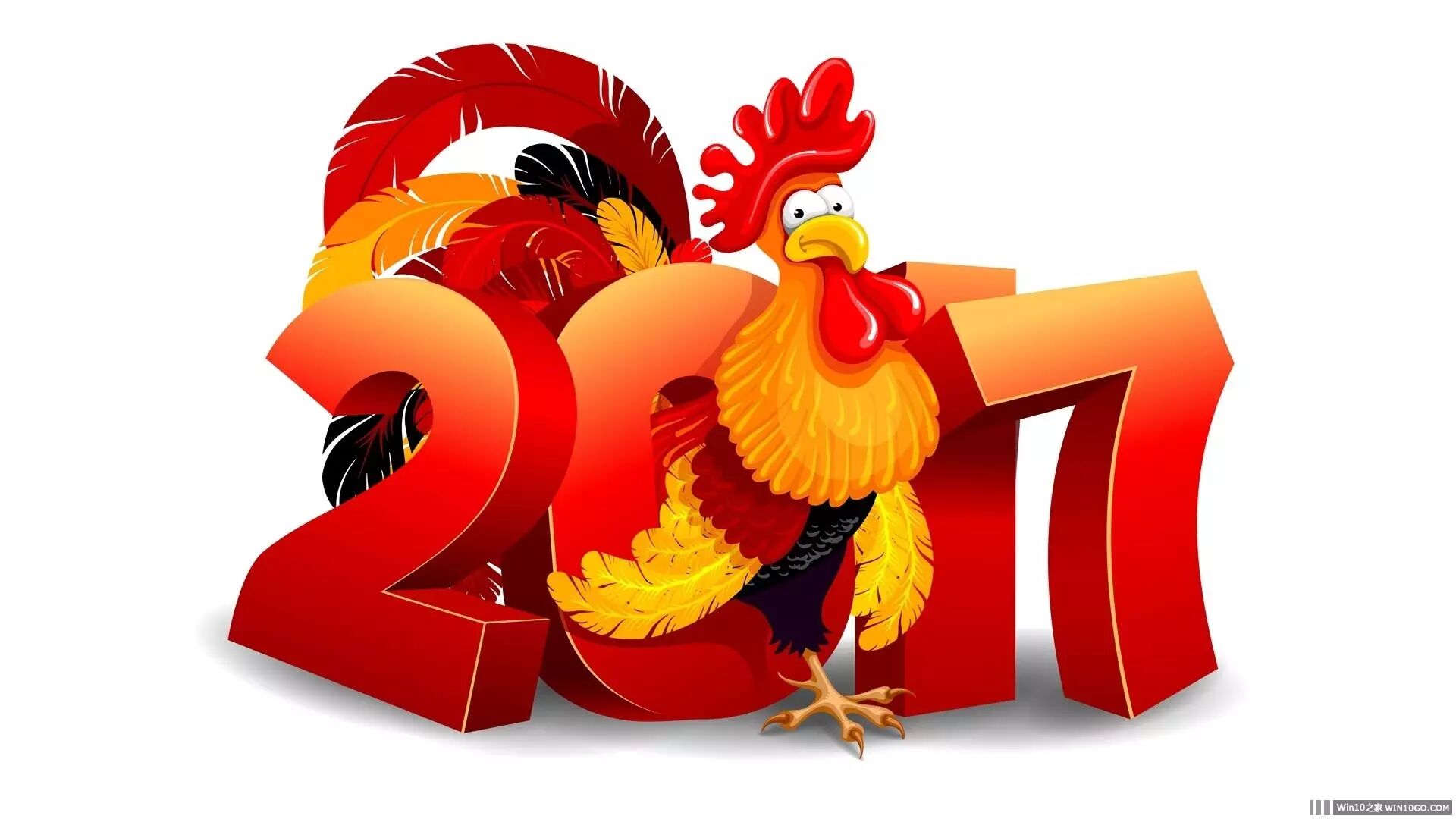 壁纸鸡年大吉精选win10壁纸适用于win7win81win10以