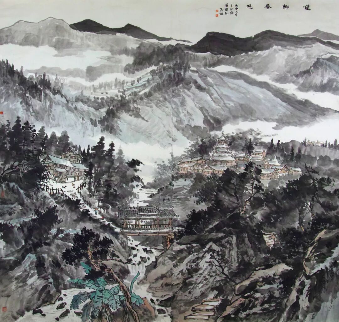 聚焦名家丨走进喻湘龙心中的静穆山水