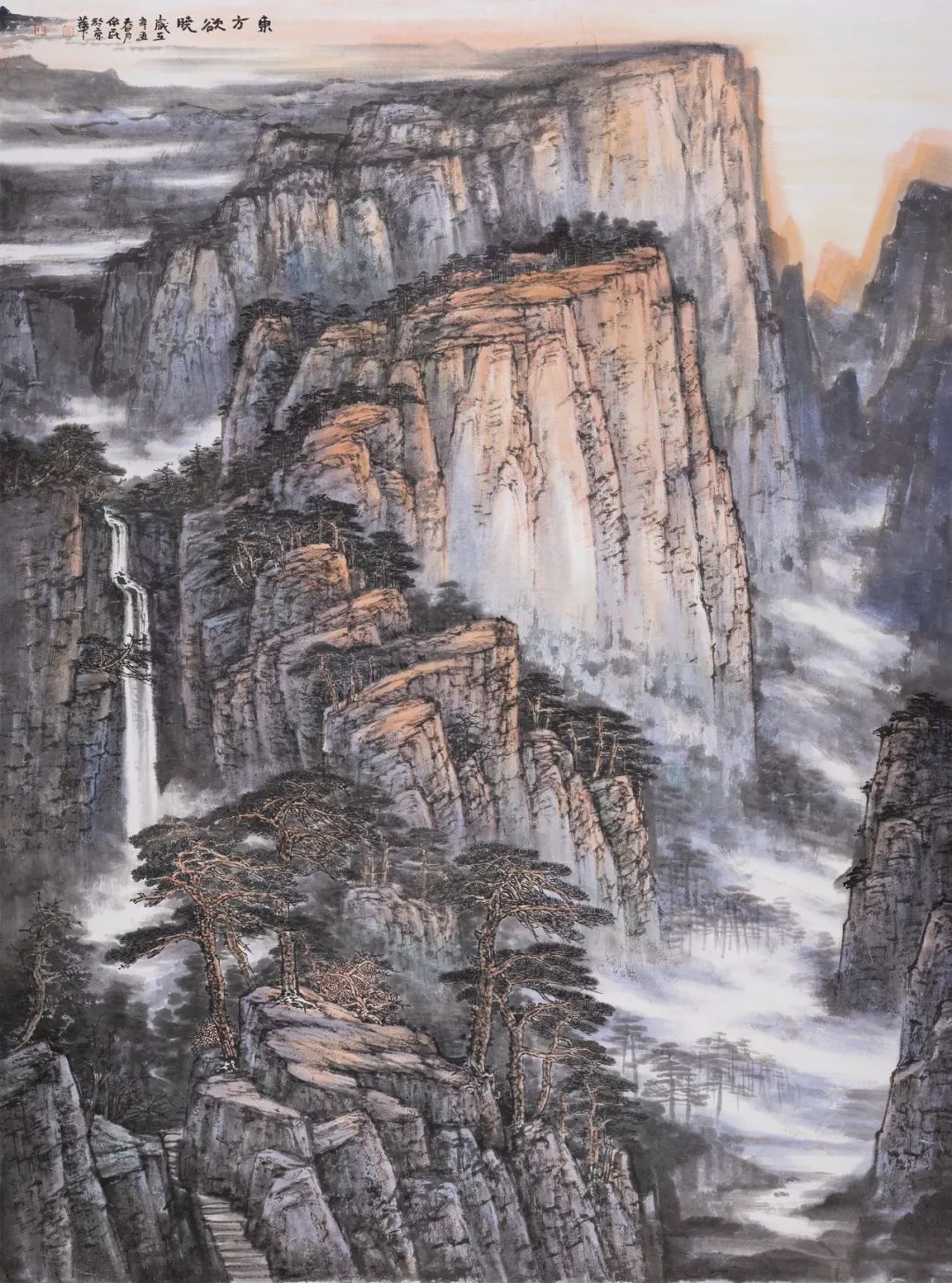 国画名家丨王依民中国太行红红色山水画开拓者