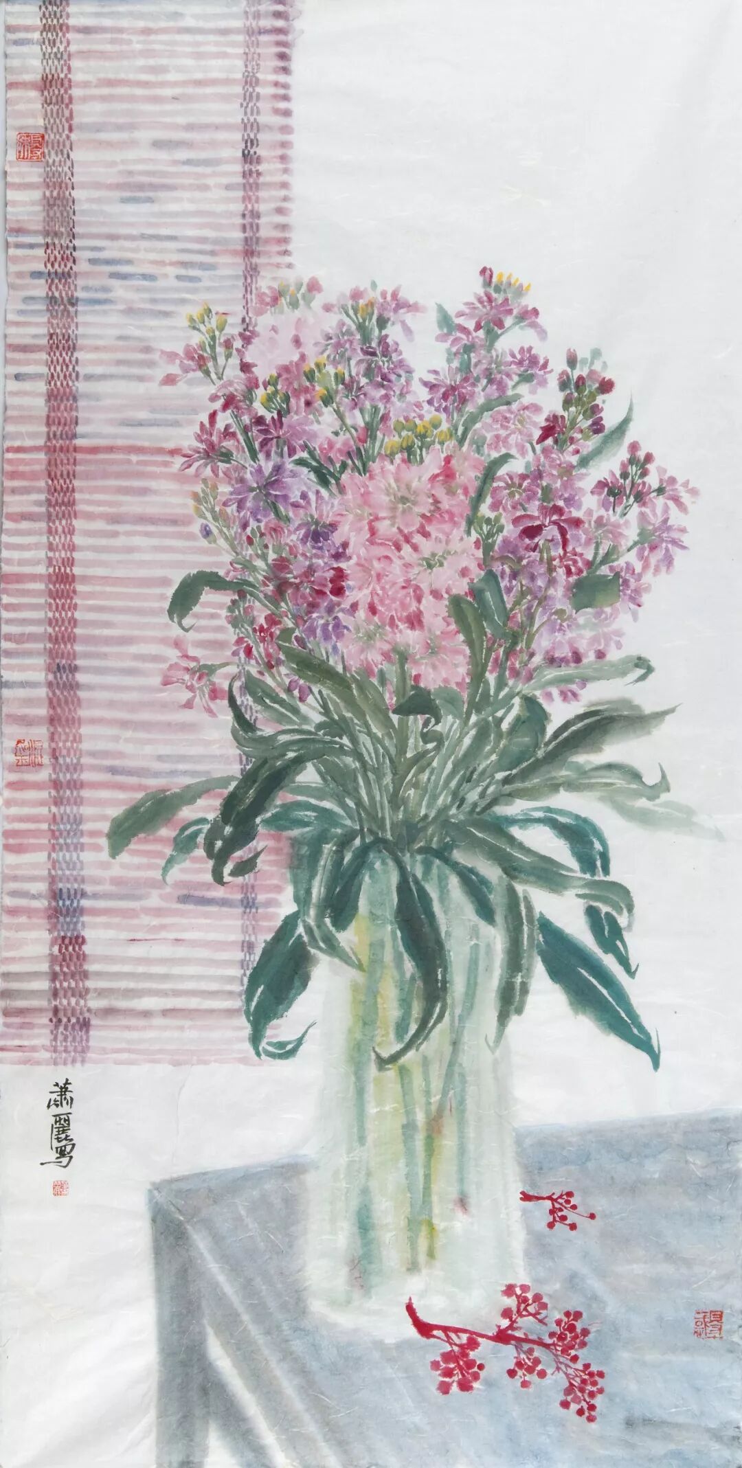 艺术传承丨品味中国传统国画瓶花之美