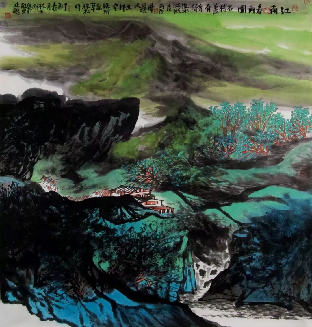 常熟展讯丨壮山阔水云飞扬我国当代著名画家祝夫刚先生线上画展