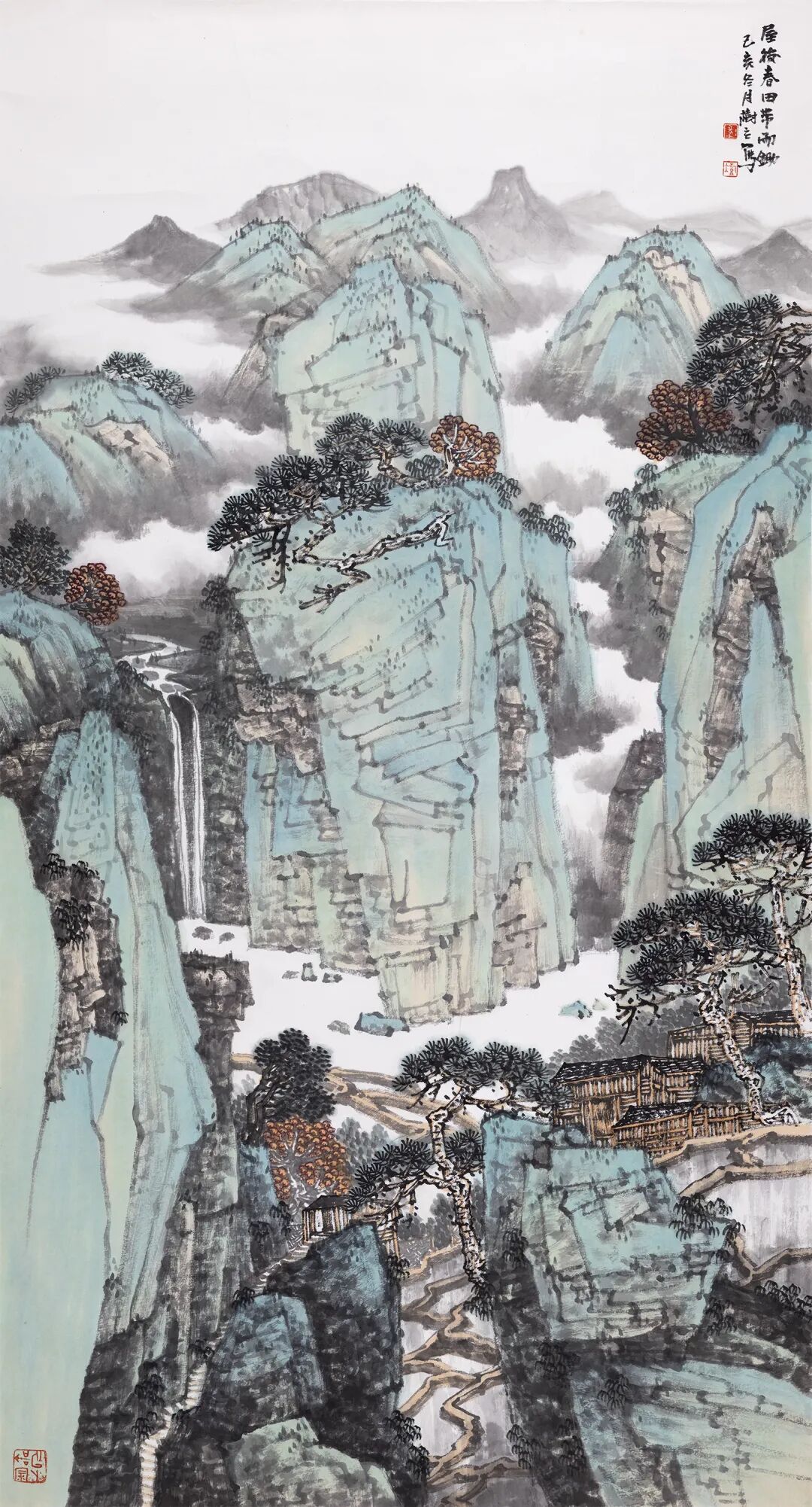 国画名家丨张树立青绿山水:苍润之笔墨,游离之锋毫