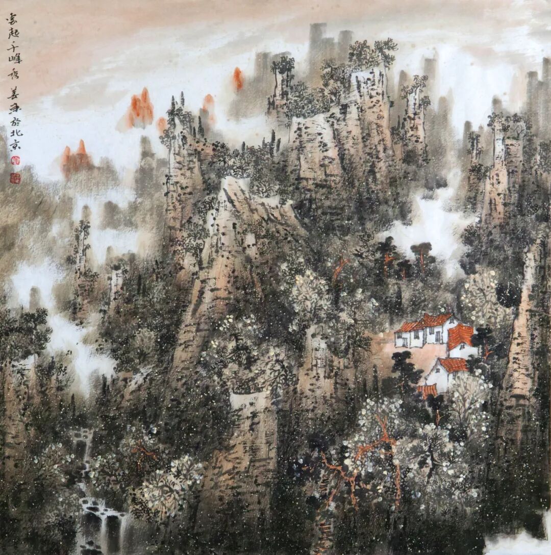 中美协画家姜东作品兴许,这就是寄予国人情思最为厚重沉淀的山水画