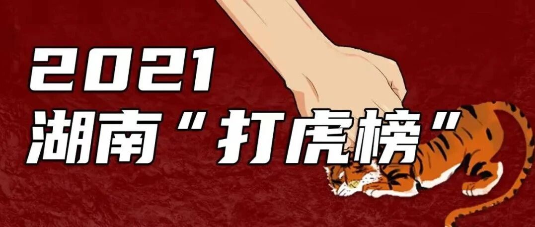 来了！2021湖南“打虎榜”出炉，这20人上榜……