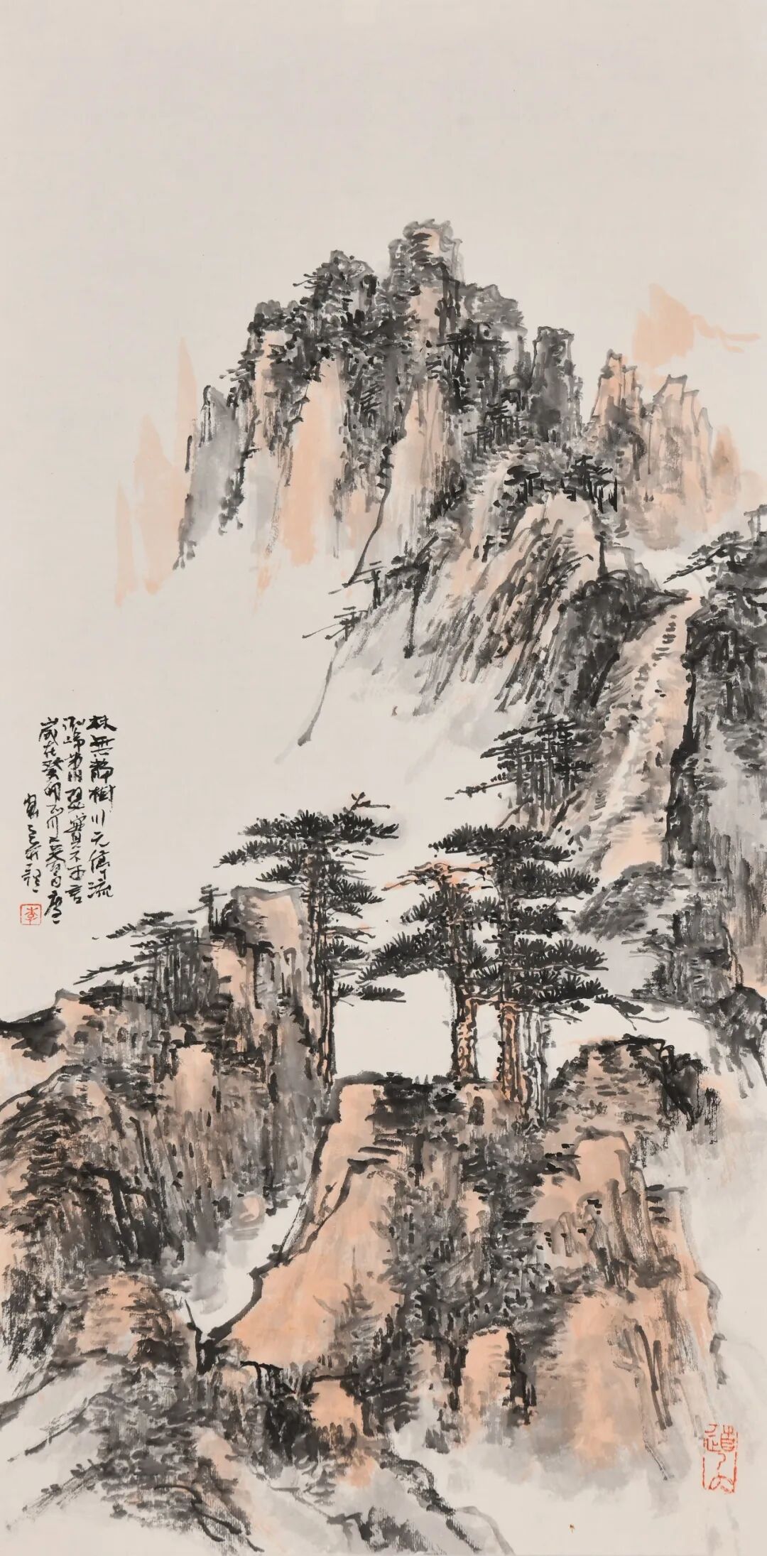 李度一《林无静树》 69x34cm李晓宇《所思》 59x40