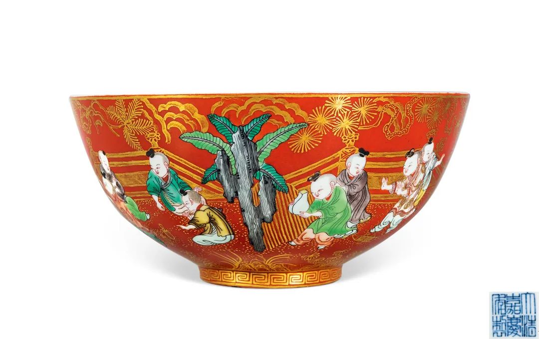 A peachbloom-glazed brush washer, Mark and period of Kangxi, 清康熙 豇豆紅釉鏜鑼洗  《大清康熙年製》款, Important Chinese Art, 2021