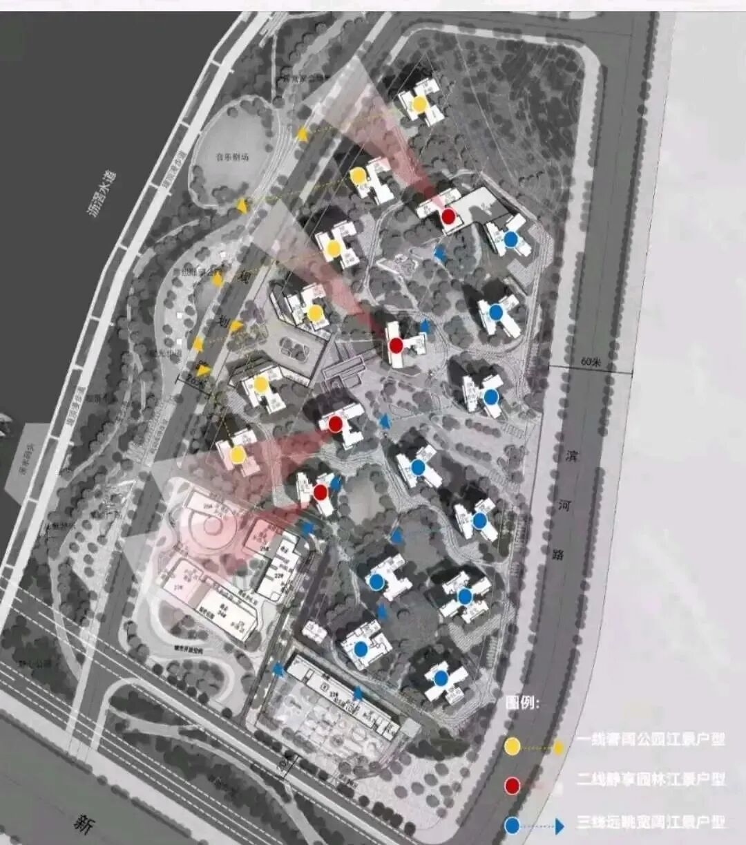 奥园恒基学苑壹号，*付38万起，建面105-225㎡，一线江景豪宅