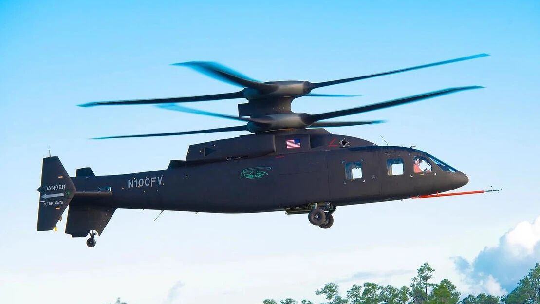 美国SB-1直升机创下新纪录 最高飞行速度达每小时430千米