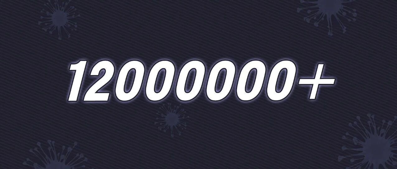 唉，美国，1200万+了！