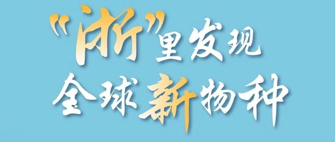 “浙”里有种生物，全球首次发现！