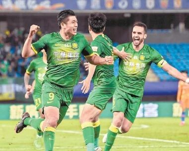 国安险胜鲁能晋级中超四强