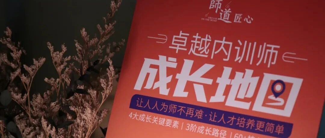 重磅首发！【师道匠心·卓越内训师成长地图】一图在手，胸有全局！