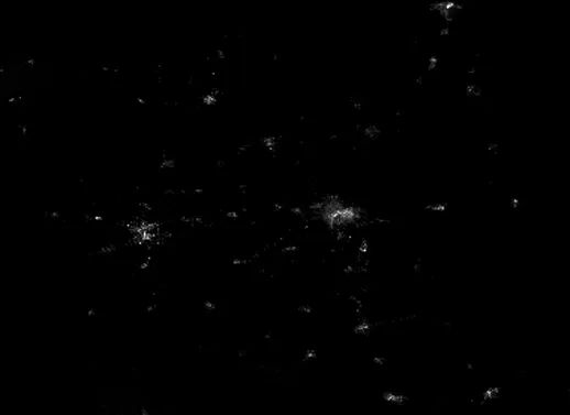 珞珈一号卫星夜光数据的郑州建成区识别与分析的图2
