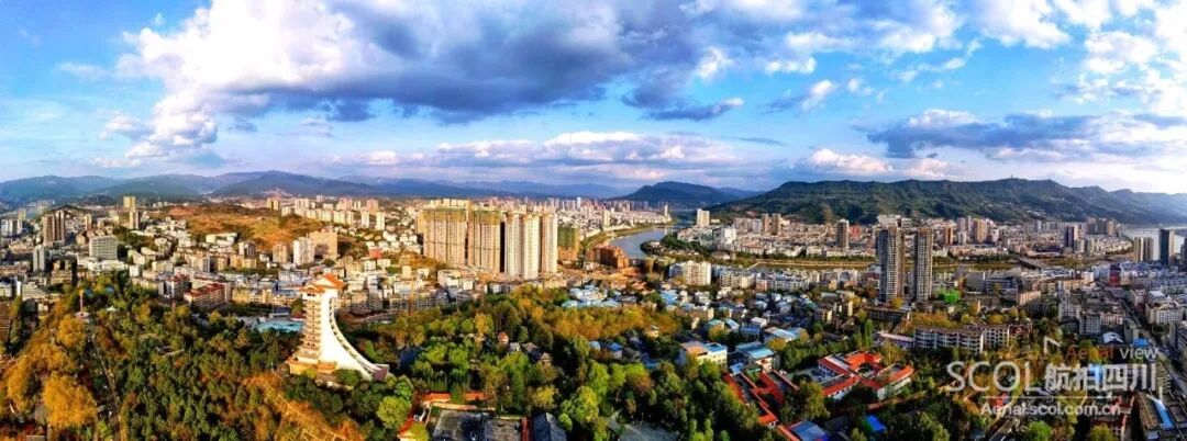 航拍广元喜迎建党100周年鸟瞰美丽广元看女皇故里家乡巨变