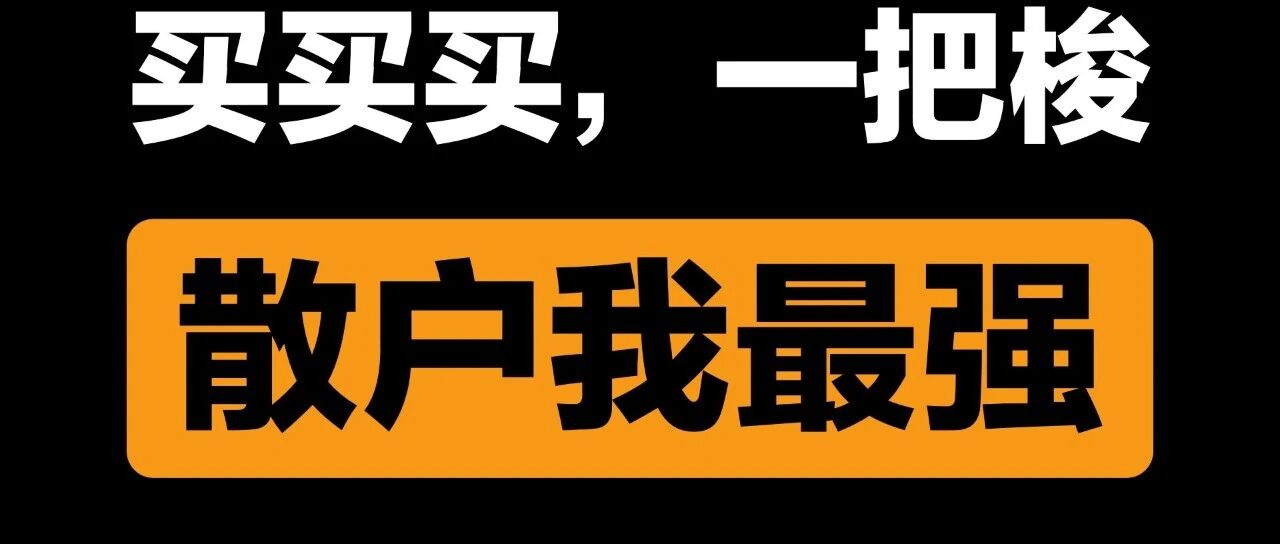 胆子大！路子野！美国散户也疯狂