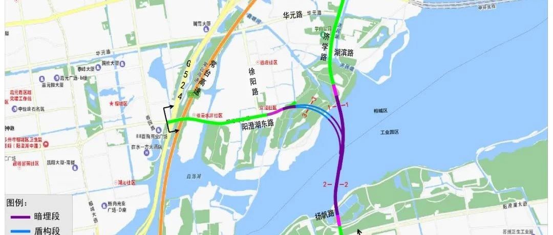 阳澄西湖第三通道选线规划调整