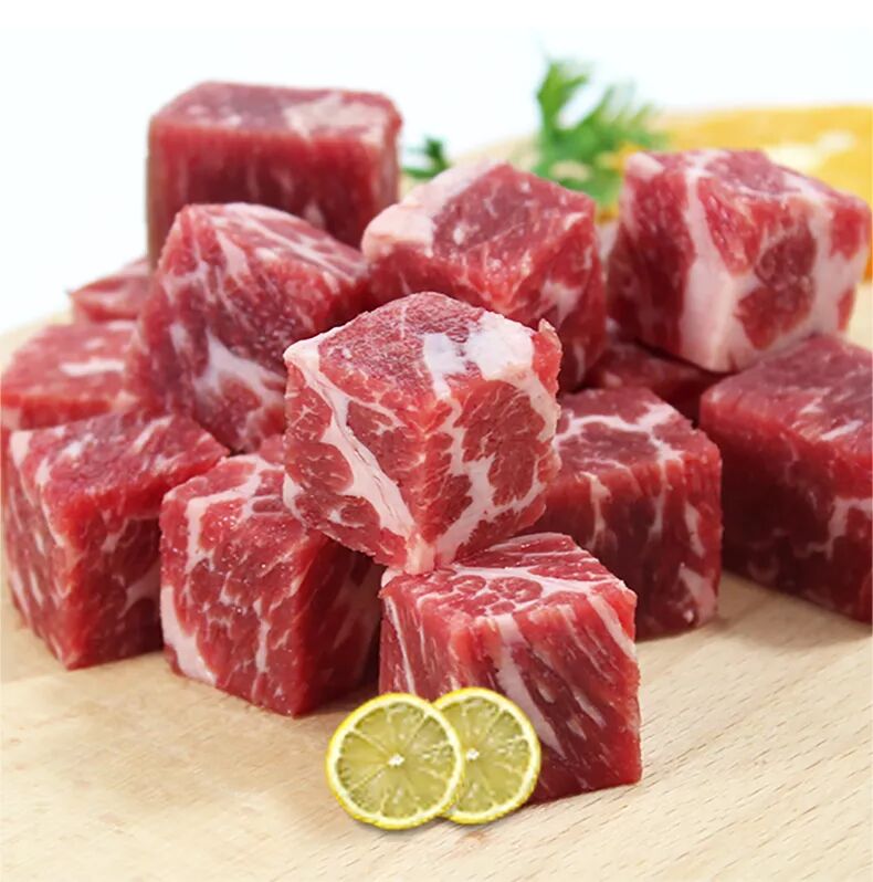 雪花牛肉粒￥99元2包一口一粒牛肉净重540g锁住新鲜顺丰冷冻纤维细致